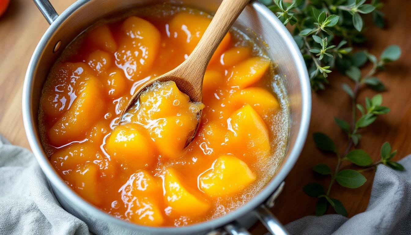 découvrez la confiture de pêche verveine citronnelle d'emilie perrin : une alliance raffinée et gourmande aux notes florales et fruitées, idéale pour sublimer vos petits-déjeuners et desserts.