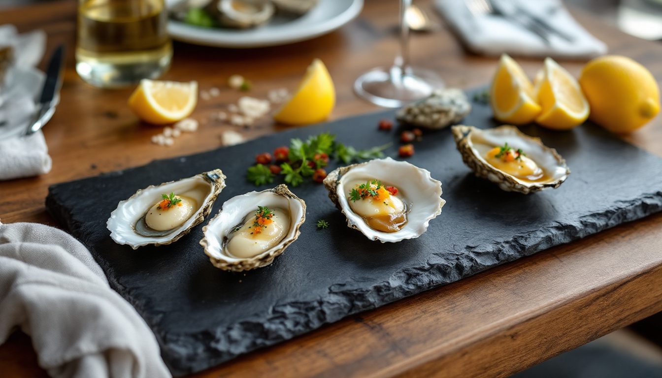 explorez notre sélection de 10 recettes originales et savoureuses pour déguster les huîtres autrement et surprendre vos convives lors de vos repas de fête.