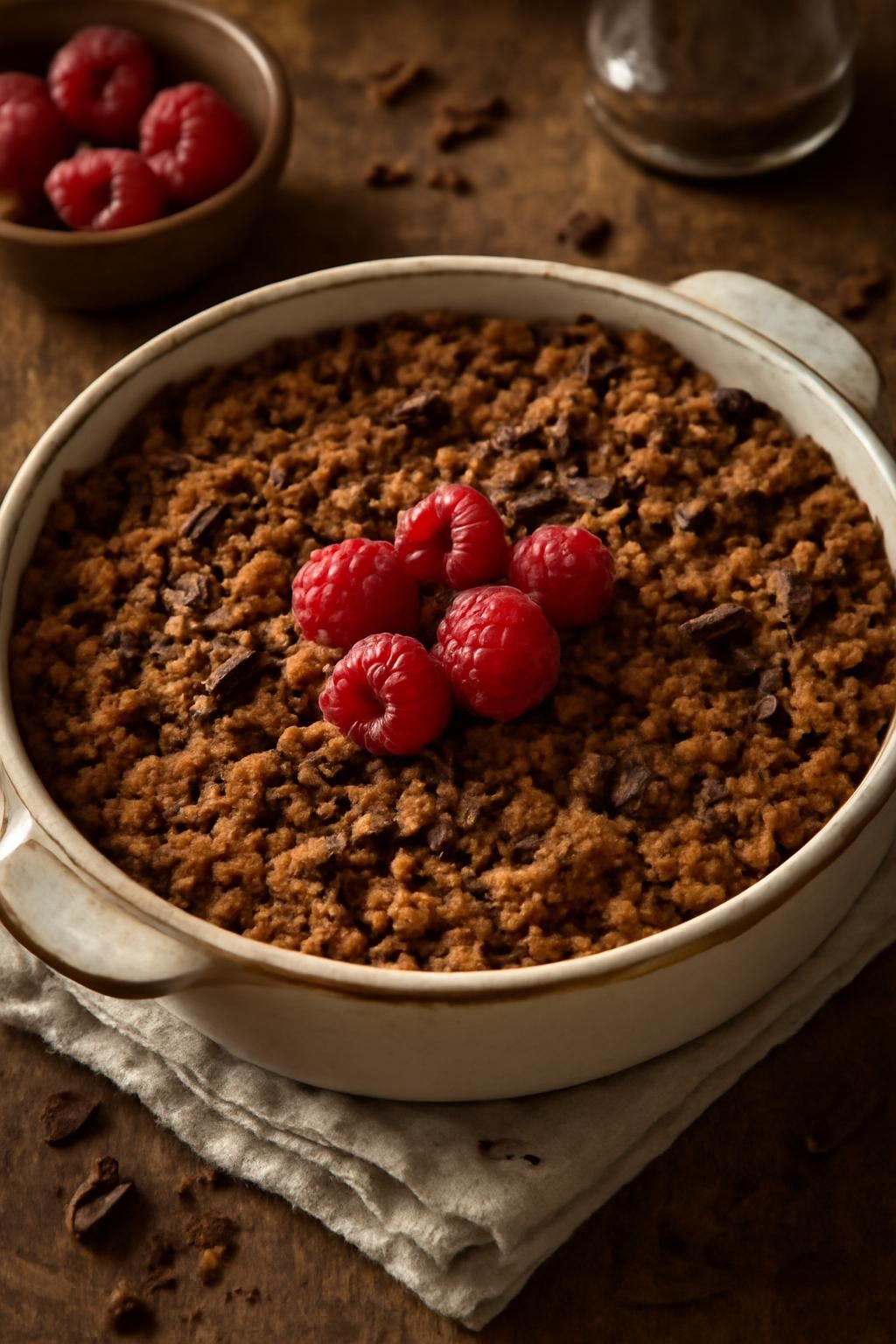 découvrez la délicieuse recette du crumble au chocolat, un dessert gourmand et facile à préparer pour toutes les occasions.